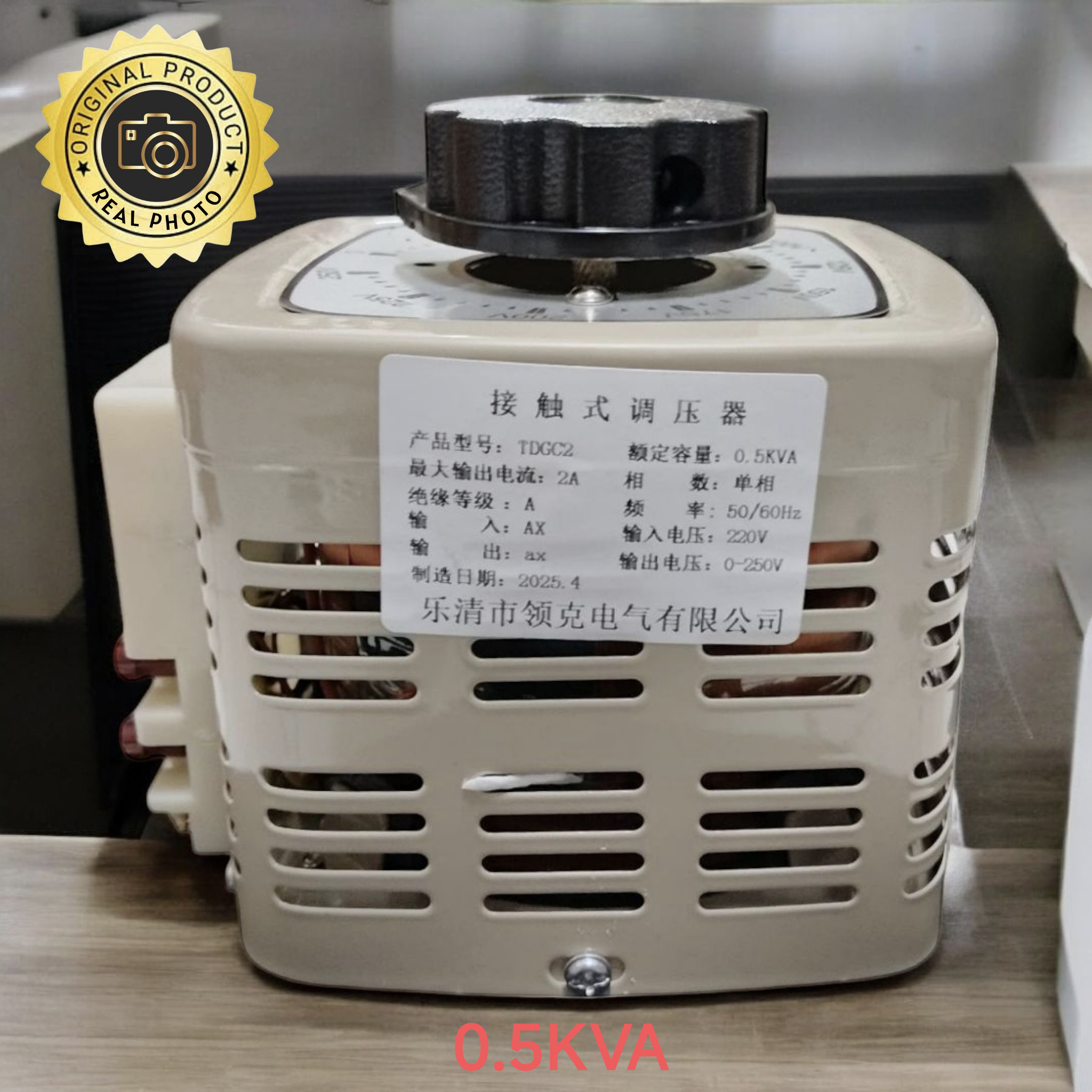 0.5KVA regulator transformer single phase step up Adjustable voltage 0-250v 12A 500W merubah 110v ke 220v stelan volt - Gambar 2