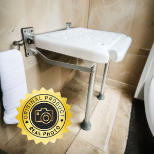 kursi bangku duduk lipat tempel dinding 2 kaki pasien lansia