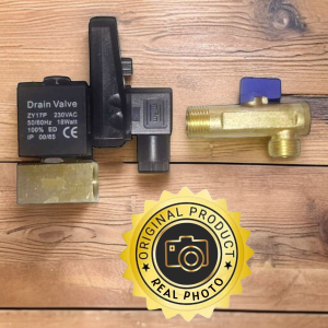 solenoid valve timer 1/2" katup waktu gas air 16 bar OPT A